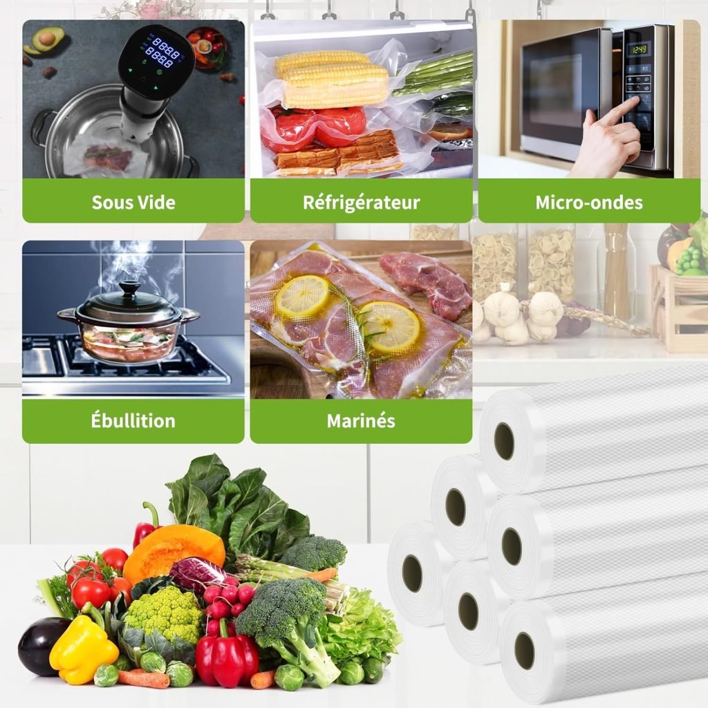 Utilisation rouleaux sous vide