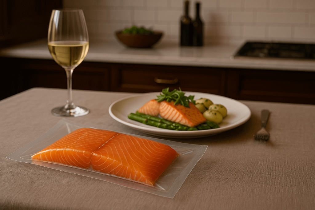 saumon fume sous vide